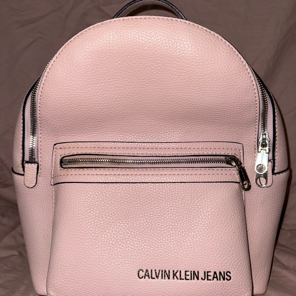 Calvin Klein Jeans Baby Pink Mini Backpack Purse